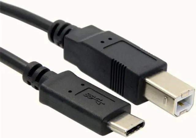 Main image of USB C to USB B 2.0 Printer Cable Braided Printer Scanner for Epson HP Canon Brother MacBook Pro Samsung MIDI Controlle Cable