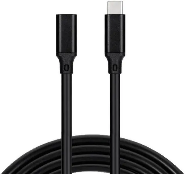 Alt view image 3 of 4 - 10Gbps Gen2 Type-C USB 3.1 Male to USB-C Female Extension Data 100W Charging Cable Extender Cord Reversible Design 1m 2m 3m Grey)
(3m)