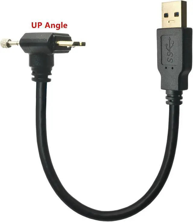 Alt view image 6 of 6 - USB 3.0 A Male to Right Angle USB 3.0 Micro-B Male  Adapter Cable for Toshiba External Hard Drive Disk Power Charge Data Cable(UP Angle)(0.3m)