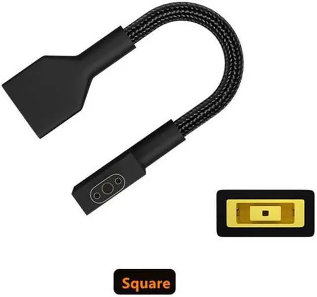 Alt view image 3 of 6 - 230W Game Notebook Converter Cable Dc 5.5*2.5 7.4*5.0 5.5*2.1 mm Female to 3pin Laptop Adapter for Razer Blade Pro 15 17(5.5 2.5mm Female)