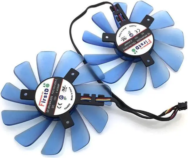 Alt view image 2 of 2 - FD9010H12S FDC10U12S9-C 85mm 12V 0.45A 4Wire 4Pin VGA Fan For HIS-RX470 RX474 RX570 RX574 RX580 RX588 Graphics Card Cooling Fan