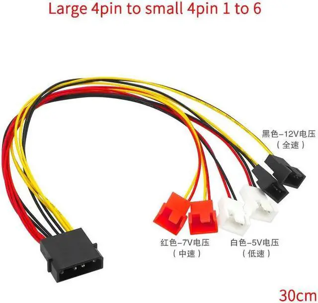 Main image of Computer chassis fan 4 pin speed line graphics card fan 2.5P speed 4PIN mute 4D3pin radiator(0.1m-0.3m)
