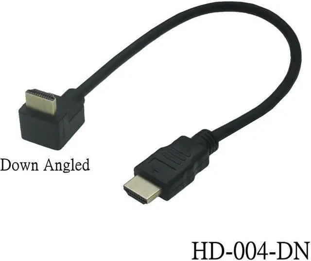 Main image of Dual HDM1-compatible Male to Female Converter Up Down Right Left Angled Adapter HDTV Cable for DVD PS3 PC(50cm)(HD-004-DN)