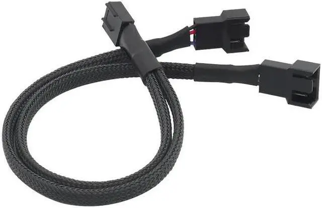 Alt view image 5 of 5 - 4 Pin Y Splitter Cable 4 Pin PWM Female to 3/4 Pin Motherboard CPU Fan PC Case Fan Extension Adapter Cable Fan Cooling Accessory