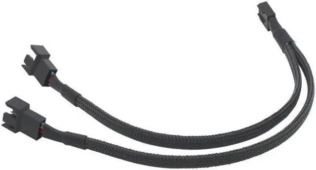 Alt view image 4 of 5 - 4 Pin Y Splitter Cable 4 Pin PWM Female to 3/4 Pin Motherboard CPU Fan PC Case Fan Extension Adapter Cable Fan Cooling Accessory