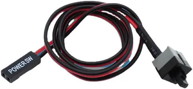Alt view image 3 of 3 - 5PCS 50cm 2 Pin SW PC Power Cable On/Off Push Button ATX Computer Switch Wire