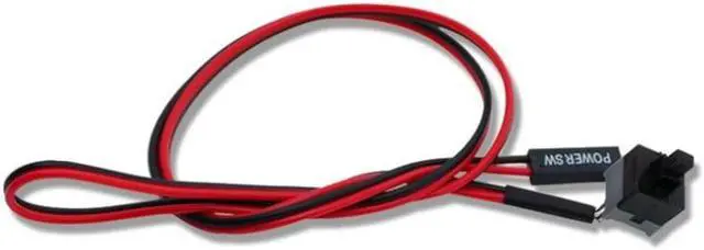 Alt view image 2 of 3 - 5PCS 50cm 2 Pin SW PC Power Cable On/Off Push Button ATX Computer Switch Wire