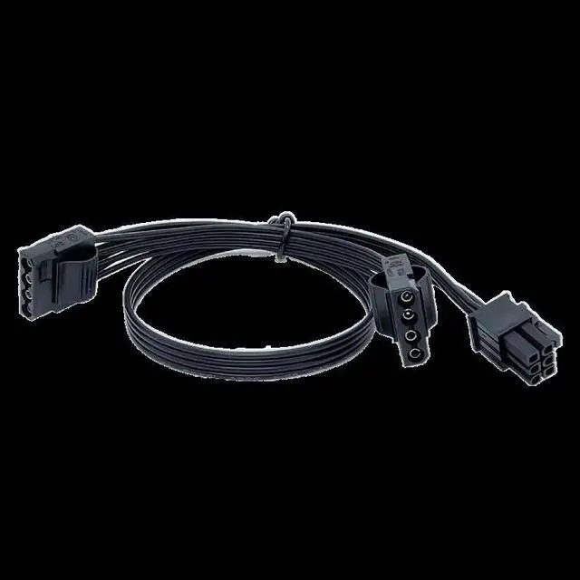 Main image of For Seasonic X series XM2 KM3 Modular Peripheral 6Pin to 2 IDE Power Supply cable