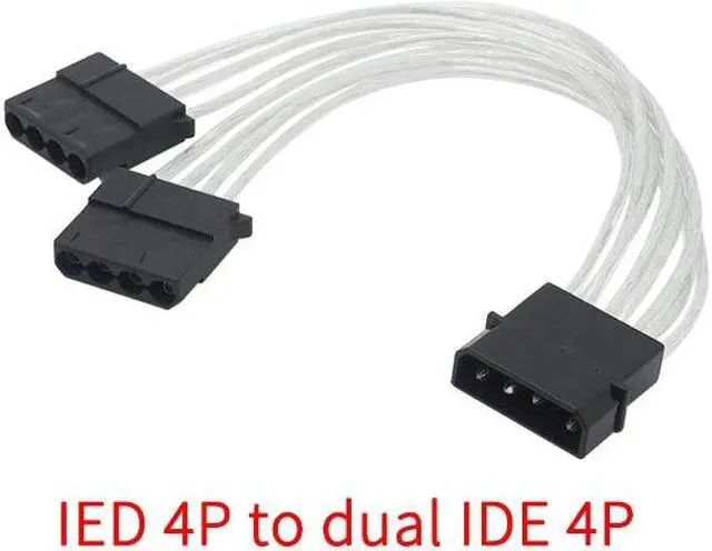 Main image of Sleeve Extension Power Supply Cable 24-pin A TX/EPS/8-pin PCI-E GPU/8pin CPU/6-pin PCIE/4Pin CPU Cable with Combs 18 AWG(IDE 4P to 2X 4P)