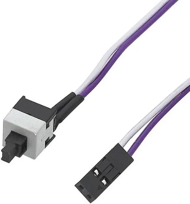 Alt view image 5 of 6 - 5PCS Reset Motherboard Cable Desktop Computer PC Case Power Button SW Switch Power Cord Cable Re-start Switch Cable for Mining(50cm)