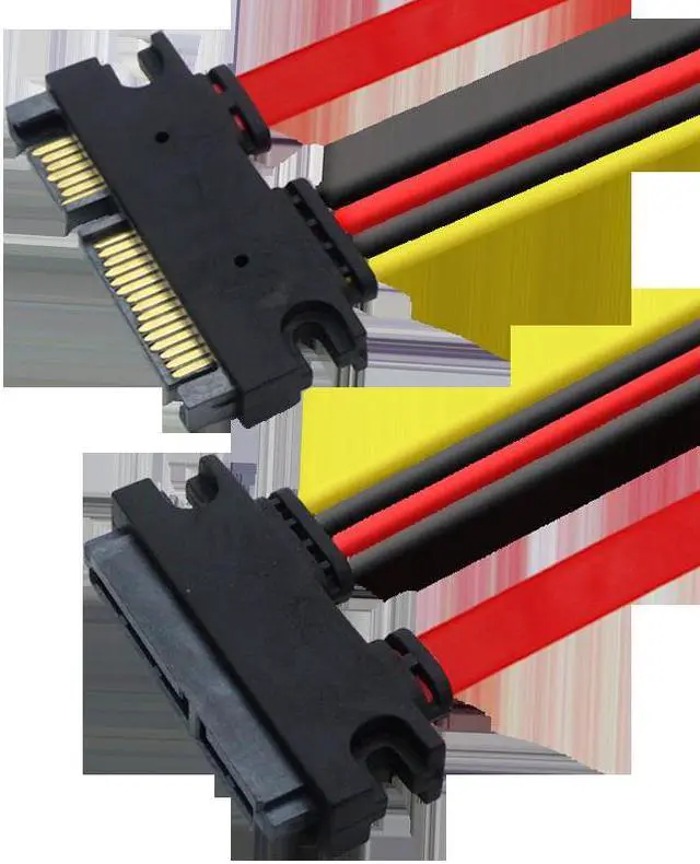 Alt view image 5 of 5 - SATA 13p female to 22p male 2.5-inch notebook hard drive optical drive to SATA 7+6 to 7+15 conversion head