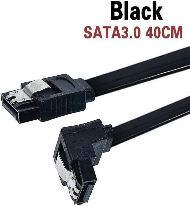 Main image of SATA Cable 2.0 3.0 to Hard Disk SSD adapter HDD cable Straight 90 Degree Sata Cable for Asus MSI Gigabyte Motherboard Cable Sata(Black 3.0 S-B)