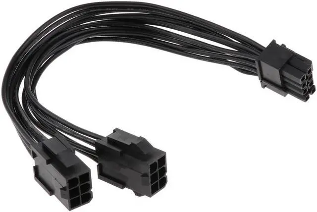 Main image of 20cm 18AWG PCI-E Double 6 Pin to 8 Pin Graphics Card Modular Power Cable