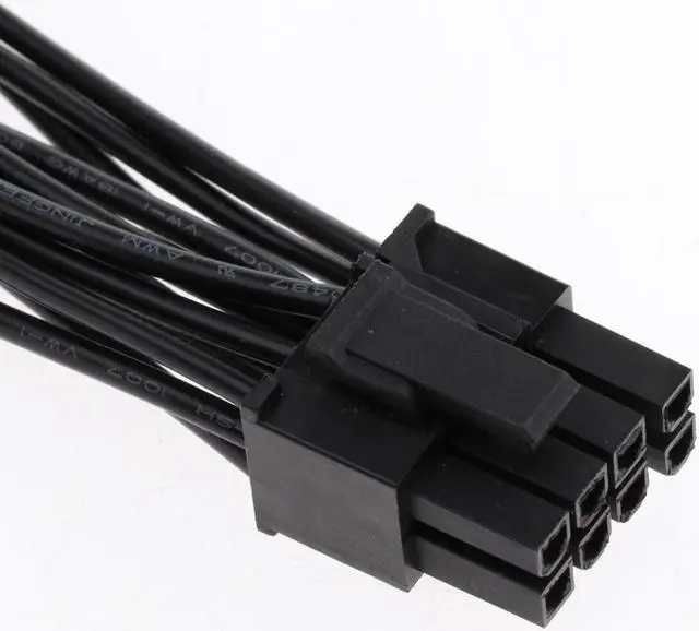 Alt view image 4 of 6 - 20cm 18AWG PCI-E Double 6 Pin to 8 Pin Graphics Card Modular Power Cable