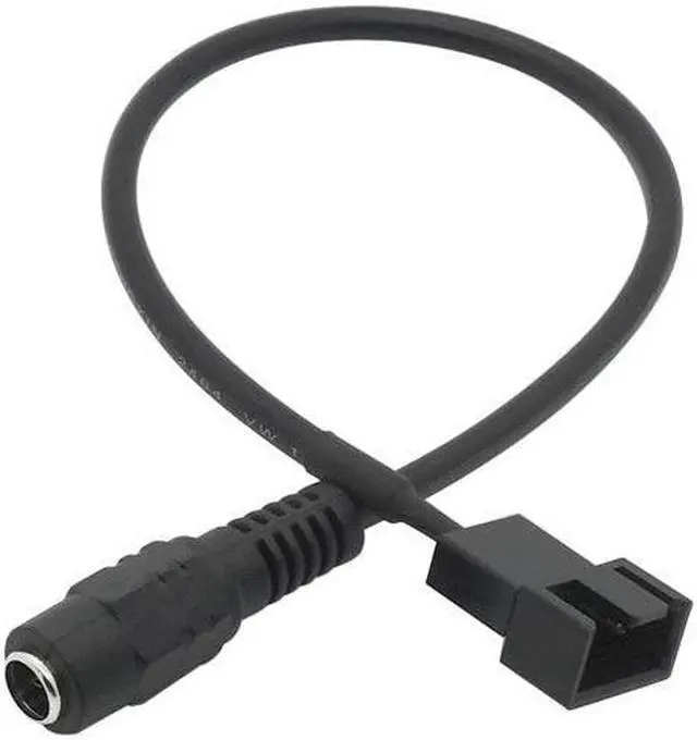 Main image of DC 5.5*2.1 mm Female 1 to 1 12V 4Pin PWM Fan Adapter Power Supply Connector Cable