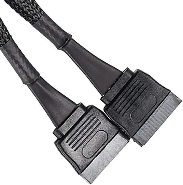 Alt view image 2 of 6 - 4 Pin Male IDE Molex to Dual 15Pin Female SATA Power Splitter Converter Adapter Cable Hard Drive HDD SSD Extension Cable