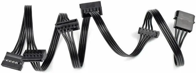 Alt view image 2 of 6 - 5 piezas de buena calidad Molex, 4 pines IDE, 1 a 5x, 15 Pines, conector SATA, divisor de disco duro, Cable de extensión de Cable de alimentación