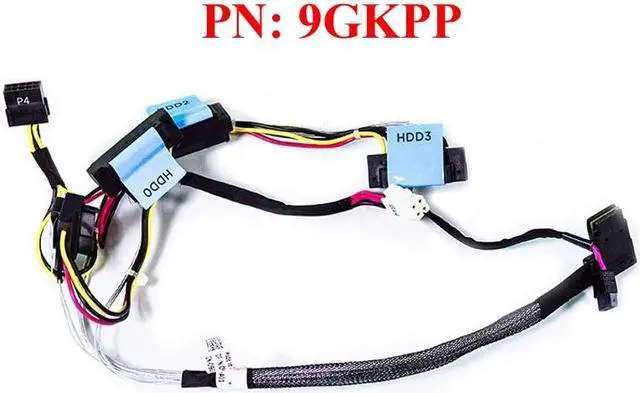 Alt view image 2 of 3 - Cable de alimentación ODD SATA HDD para servidor PowerEdge R430 9GKPP 09GKPP 4x conector de disco duro