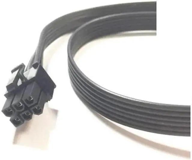 Alt view image 6 of 6 - Cable de extensión de alimentación PCIE GPU, 10 piezas, 6 pines macho a 8 pines duales (6 + 2 pines), Cable de alimentación para tarjeta gráfica 18AWG(60CM 20CM)