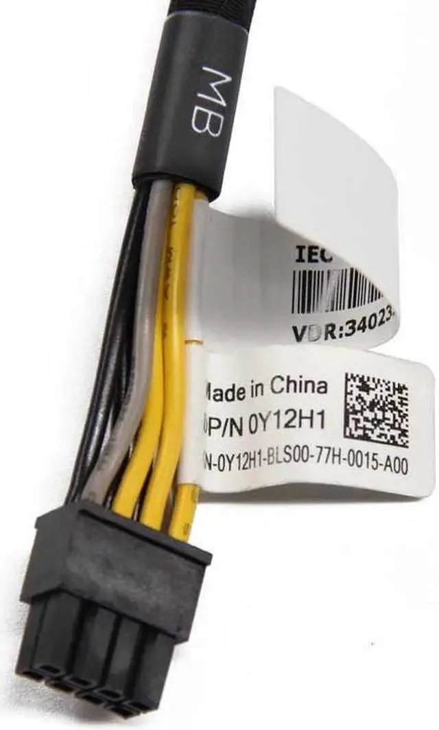 Alt view image 2 of 5 - Y12H1 0Y12H1 6Pin 8Pin BackPlane Cable de alimentación para PowerEdge R820