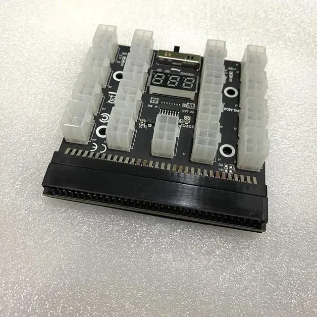 Alt view image 3 of 6 - Placa de arranque de 17 puertos, Conector de 6 pines, pantalla LED para fuente de alimentación de minería GPU BTC de 1200W/1400W/750W, gran oferta