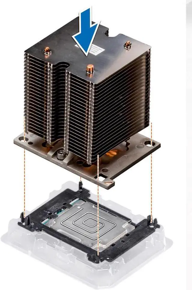 Alt view image 3 of 3 - CPU Heatsink 489KP 0489KP For Poweredge T440 T640 82X117X109.5MM