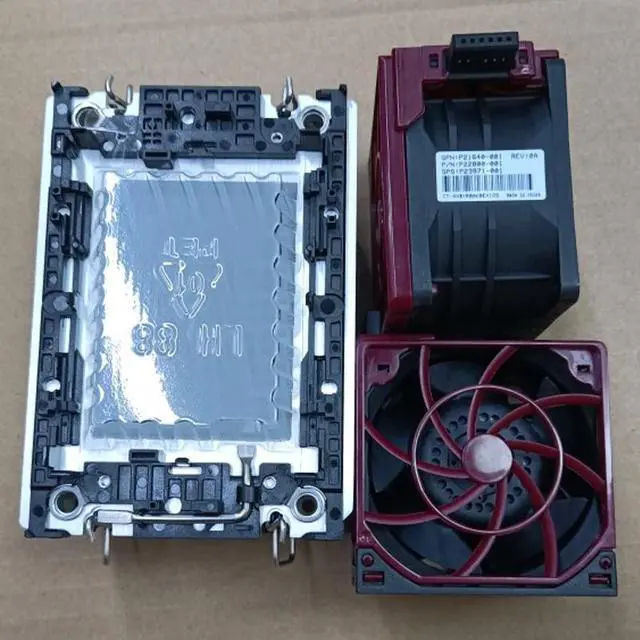 Alt view image 2 of 6 - For Proliant DL380 G10 Plus Standard Heatsink P26491-001 P14966-001 P14903-001 And Fan P21640-001 P23971-001 P22800-001