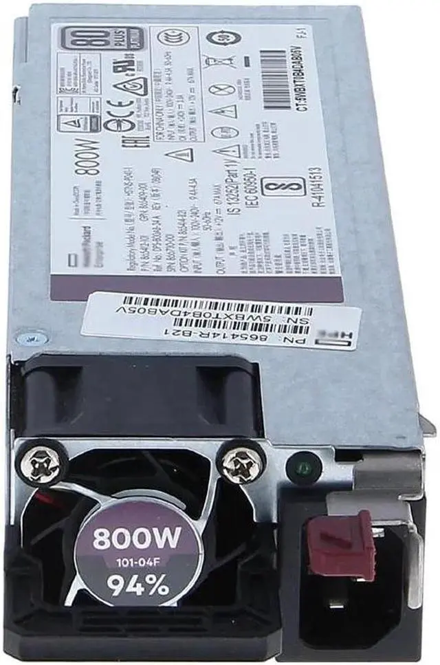 Alt view image 2 of 5 - PSU For ProLiant G10 Gen10 Servers 800W Flex Slot Platinum Power Supply 865414-B21 865412-101 866730-001 865409-001