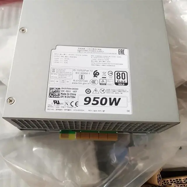 Alt view image 3 of 6 - Precision T5820 T7820 T5920 Power Supply Adapter 950Watt PSU D950EF-00 0V795 00V795