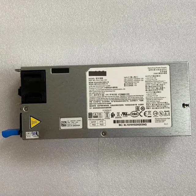 Alt view image 2 of 6 - R6P6M 1600W Platinum PSU For Poweredge C6300 XC6300 XC6320 Power Supply PS-2162-1D1 0R6P6M