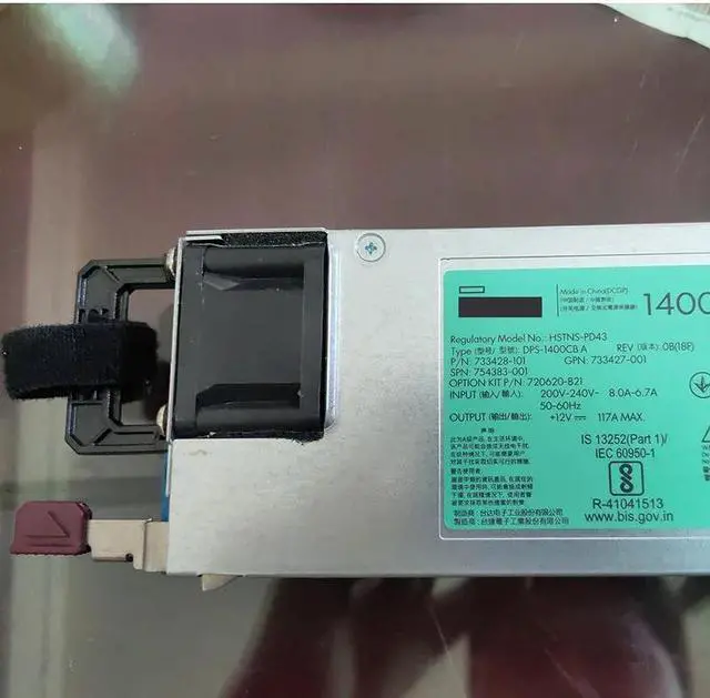 Alt view image 4 of 6 - 1400W Flex Slot Platinum Plus Hot Plug Power Supply Source 720620-B21 733427-001 754383-001