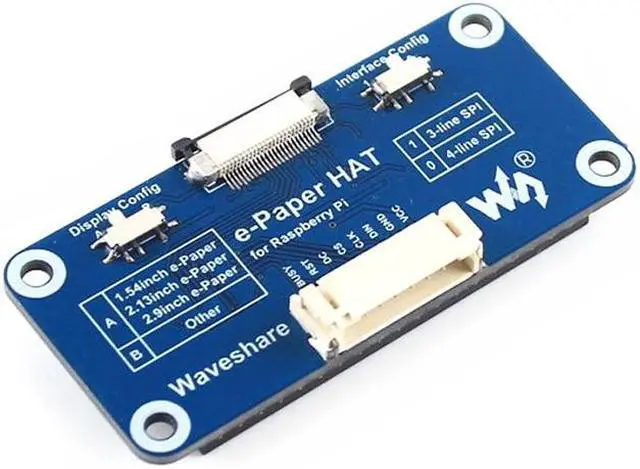 Alt view image 2 of 5 - Universal e-Paper Raw Panel Driver Module HAT for R-aspberry Pi Zero W 2 WH 3A 3B 4B for Arduino E Paper Epaper E-ink Eink(for Arduino)