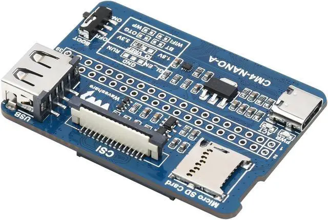 Alt view image 4 of 5 - 5V Mini Nano USB GPIO Expansion Board (A) Kit for RasPi Raspberry Pi Compute Module 4 CM4 Lite 2GB 4GB 8GB