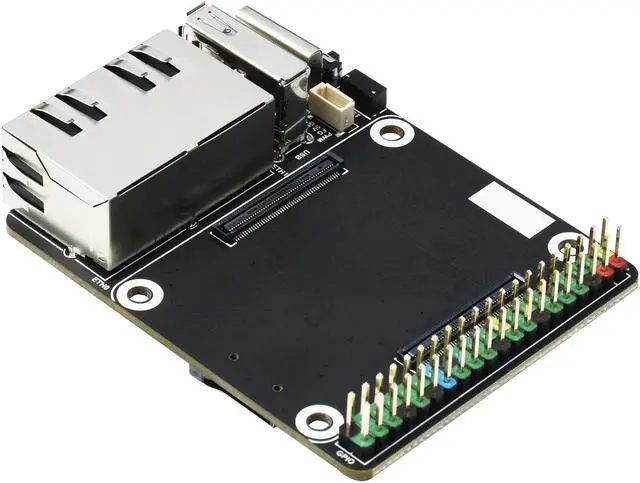 Alt view image 5 of 5 - Mini Dual Gigabit Ethernet GPIO Expansion Base Board Kit for Raspberry Pi CM4 Compute Module 4 Lite(Without Case)