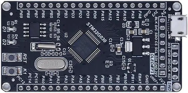Alt view image 4 of 5 - STM32G030C8T6 STM32G030F6P6 mini system development board for STM32G030 STM32 microcontroller core learning(STM32G030C8T6)