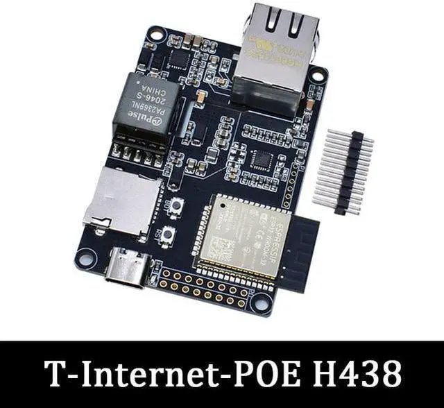 Main image of Official Ethernet adapter T-INTERNET POE ESP32-WROVER-B LAN8720A, expansion board, programmable hardware(T-Internet-POE)