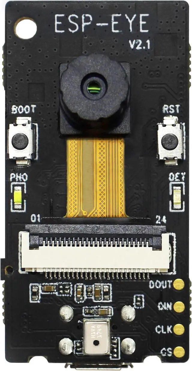 Alt view image 2 of 3 - ESP-Eye module, image recognition development board IA ESP32, dual mode WiFi/Bluetooth, image recognition, voice processing