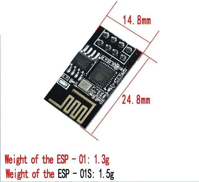 Alt view image 5 of 6 - ESP-01 WiFi model ESP8266 series, improved version ESP-01S, guaranteed authenticity, Internet of Things, Ardui badge(ESP01)