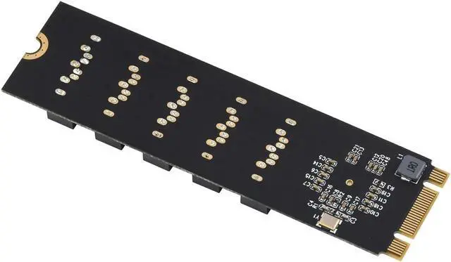 Main image of M.2 NGFF SATA to 5-port SATA3 expansion card JMB575 main control chip