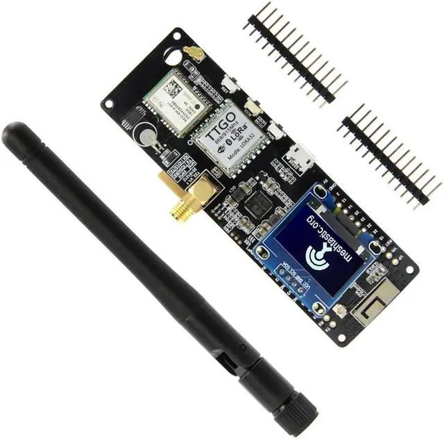 Alt view image 6 of 6 - Meshtastic-t-beam V1.1,soporte de batería con OLED, V1.1,ESP32,433/868/915 Mhz, WiFi, Bluetooth, ESP32, GPS, NEO-6M,SMA923(915Mhz OLED)