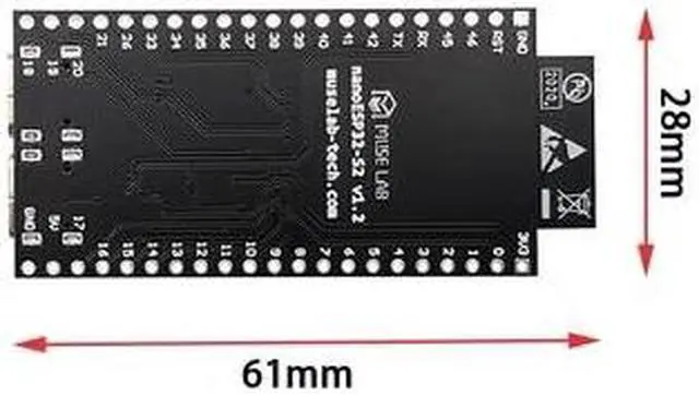 Alt view image 4 of 5 - ESP32-S2 development board ESP32-S2-WROVER-I Minimum system board ESP32-S2-WROOM-I Core board(ESP32-S2-WROVER-I)
