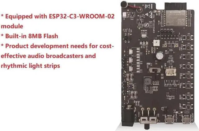 Alt view image 2 of 3 - ESP32-C3-Lyra Audio Lighting Control Development Board, equipped with ESP32-C3-WROOM-02 module, 8MB Flash