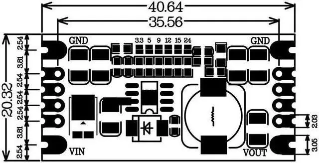 Alt view image 3 of 6 - TPS5430 Switching Power Supply Module 3A DC-DC Step-Down 5V/12V/24V Voltage Output Low Ripple(5V)