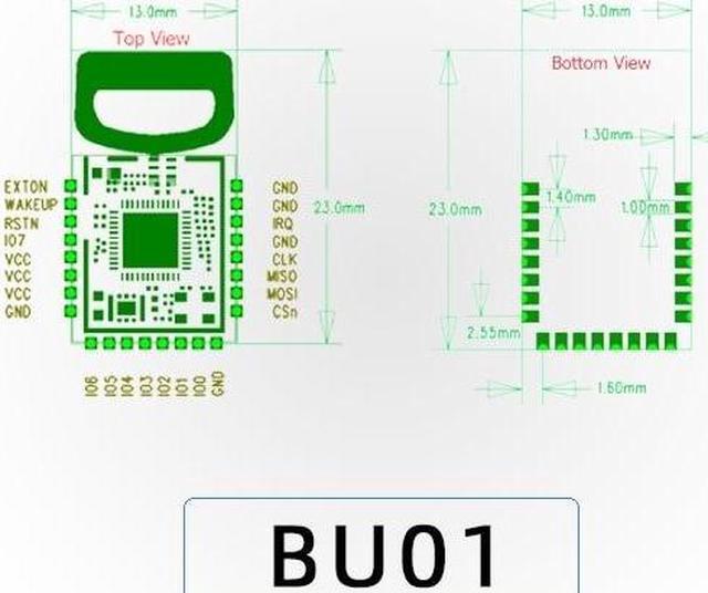Alt view image 3 of 4 - BU01 module, UWB indoor positioning module label + base station ultra-wideband short-range high-precision ranging module