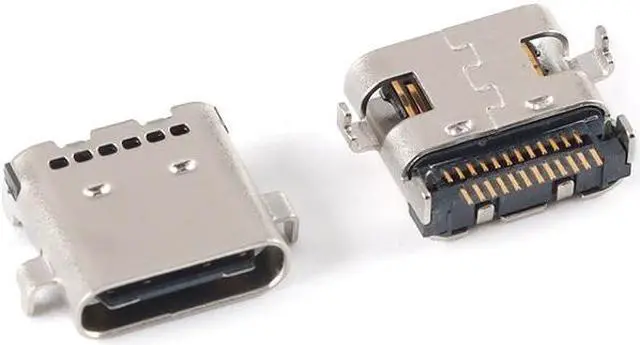 Main image of (5/hand) Type-C 24PIN plate type female seat 2 feet sink plate 0.8 double row paste