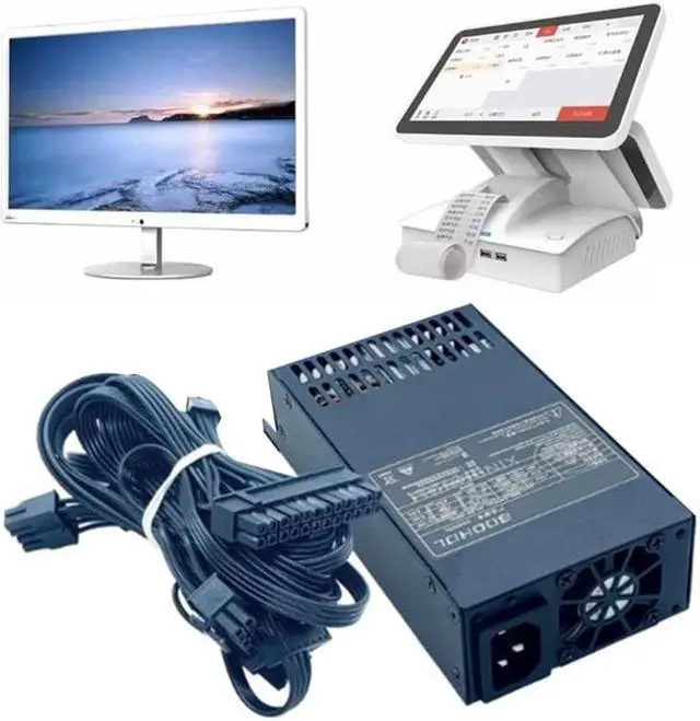 Alt view image 3 of 6 - 600W ATX PSU MINI 1U FLEX ITX Mini PC Power Supply Full Modular FLEX 1U Power Supply For Server Pose Machine 110V