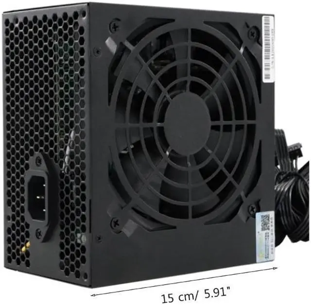 Alt view image 6 of 6 - Gaming PC Power Supply Rated-250W Mine PSU 24Pin ATX 12V Full Modular Miner Desktop Computer Power Source US plug