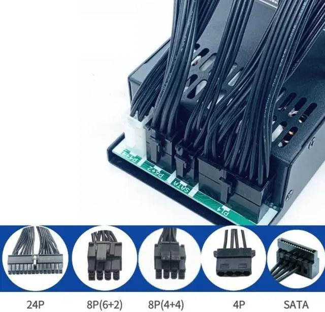 Alt view image 4 of 6 - Flex 500W PSU 500W ATX Flex Full Module Power Supply Small 1U (Flex ITX) Computer Chassis for Case Power POS Machine
