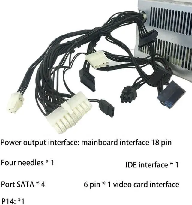 Alt view image 5 of 6 - 400W DPS-400AB-13A Replacement Power Supply PSU for Z210 Z220 Z130 619397-001 619564-001 704427-001 Desktop Accessories