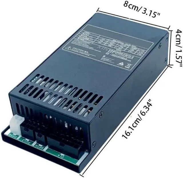 Alt view image 6 of 6 - MINI PSU FLEX Computer Power Supply 1U 400W Small Desktop PC Cash Register Power Low-power Equipment FLEX ITX 400w